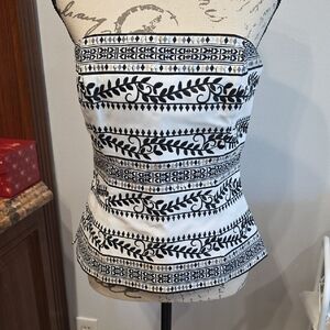 White House Black Market Strapless Top